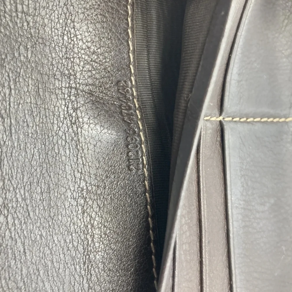 🔹️ GUCCI🔹️ purse Leather long wallet Brown Canvas Supreme  ✨️🤎 - Picture 4 of 13